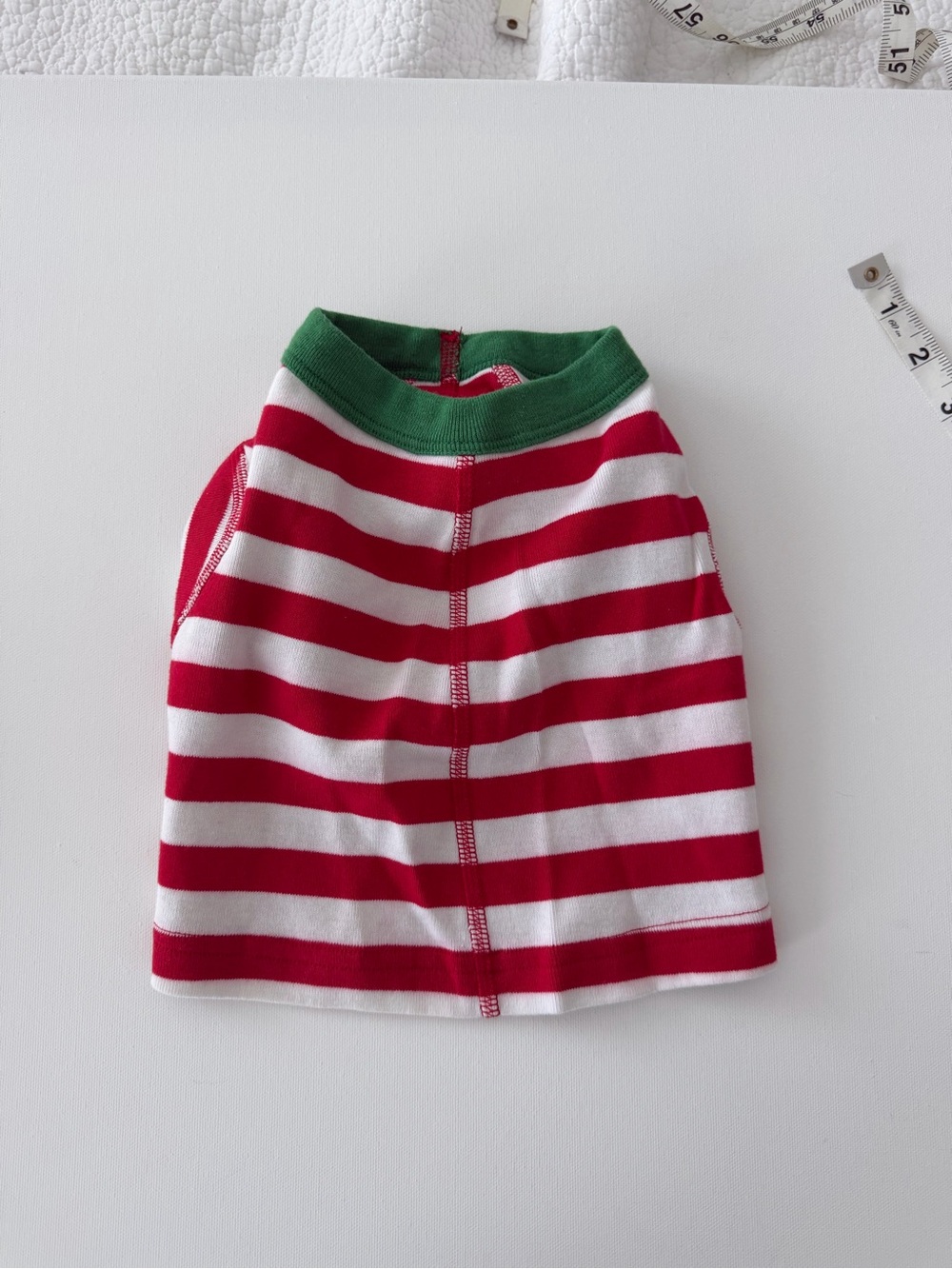 Hanna Andersson Red & White Stripe Dog Pajamas